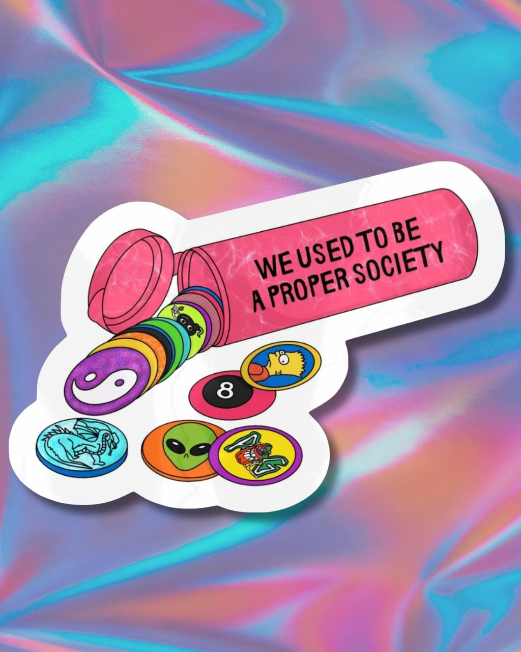 90s "Proper Society" POG Game Vinyl Sticker