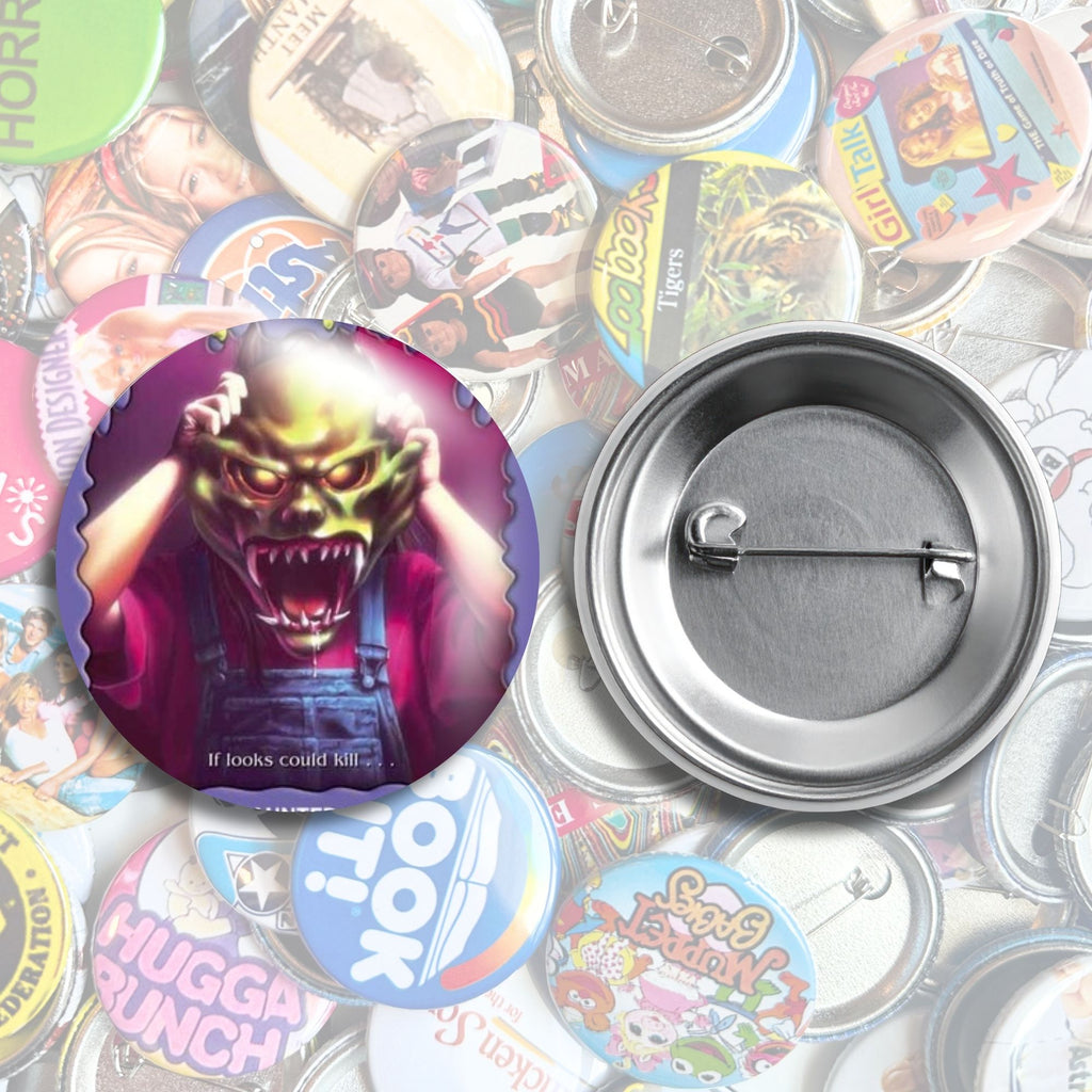 Nostalgic Halloween Pop Culture Pin Back Buttons