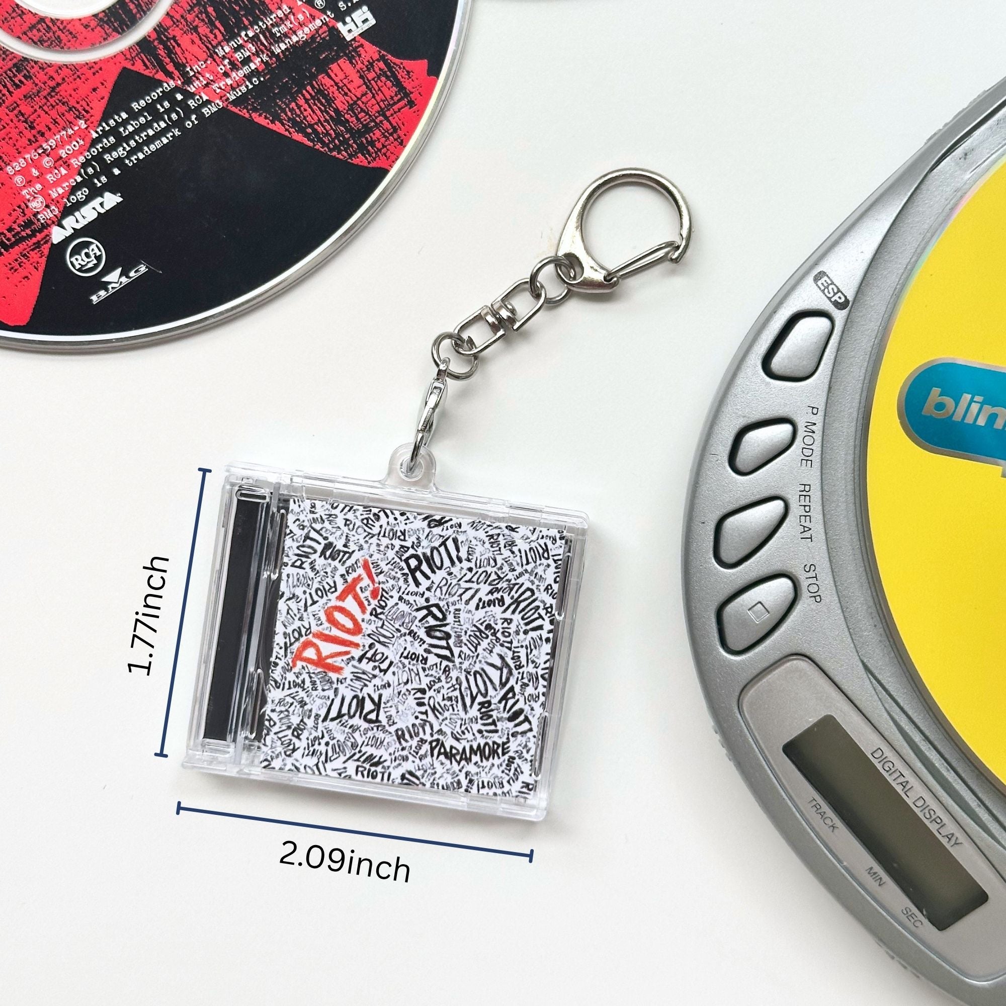 'Hit Clips' Mini CD Case Keychain - Paramore Riot