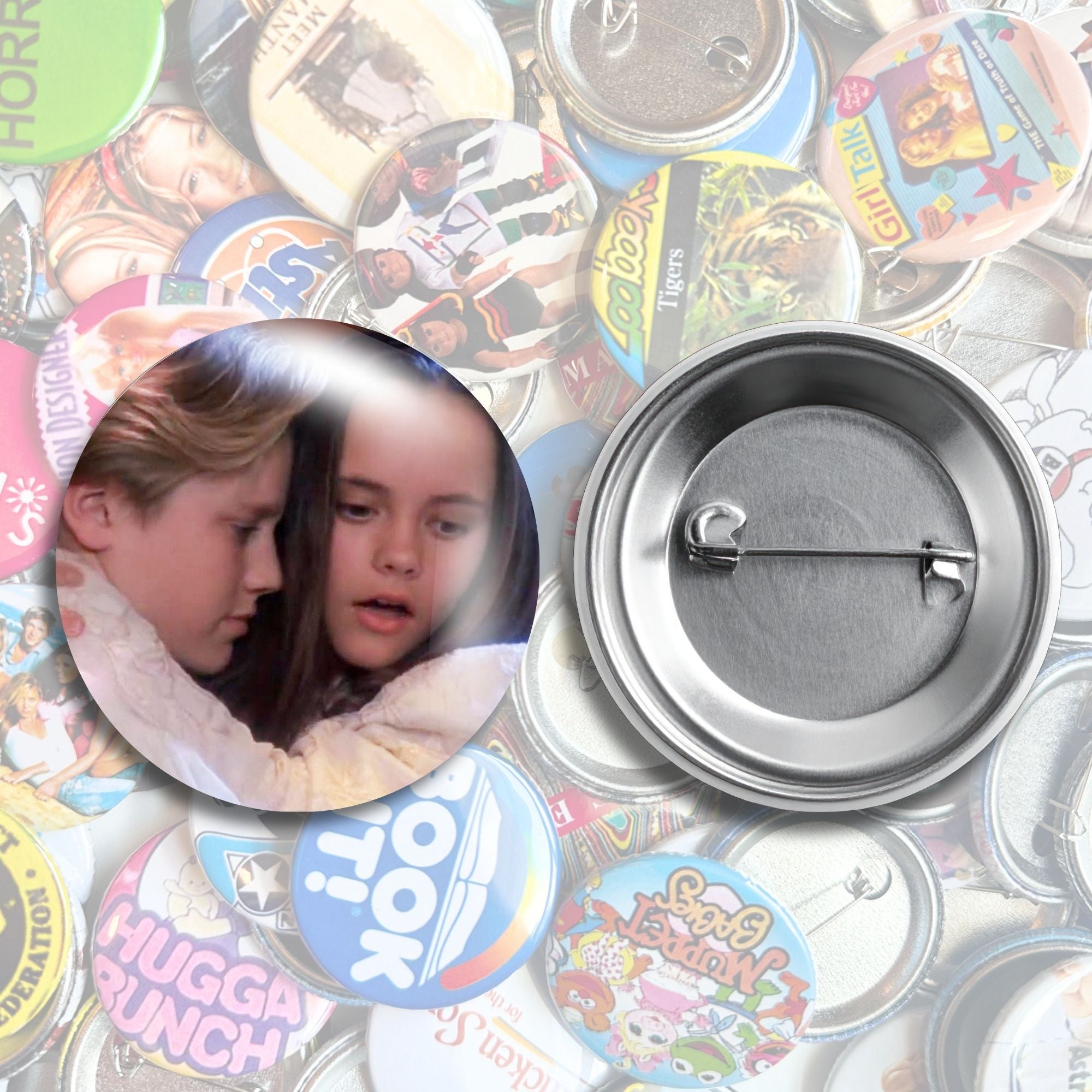Nostalgic Halloween Pop Culture Pin Back Buttons