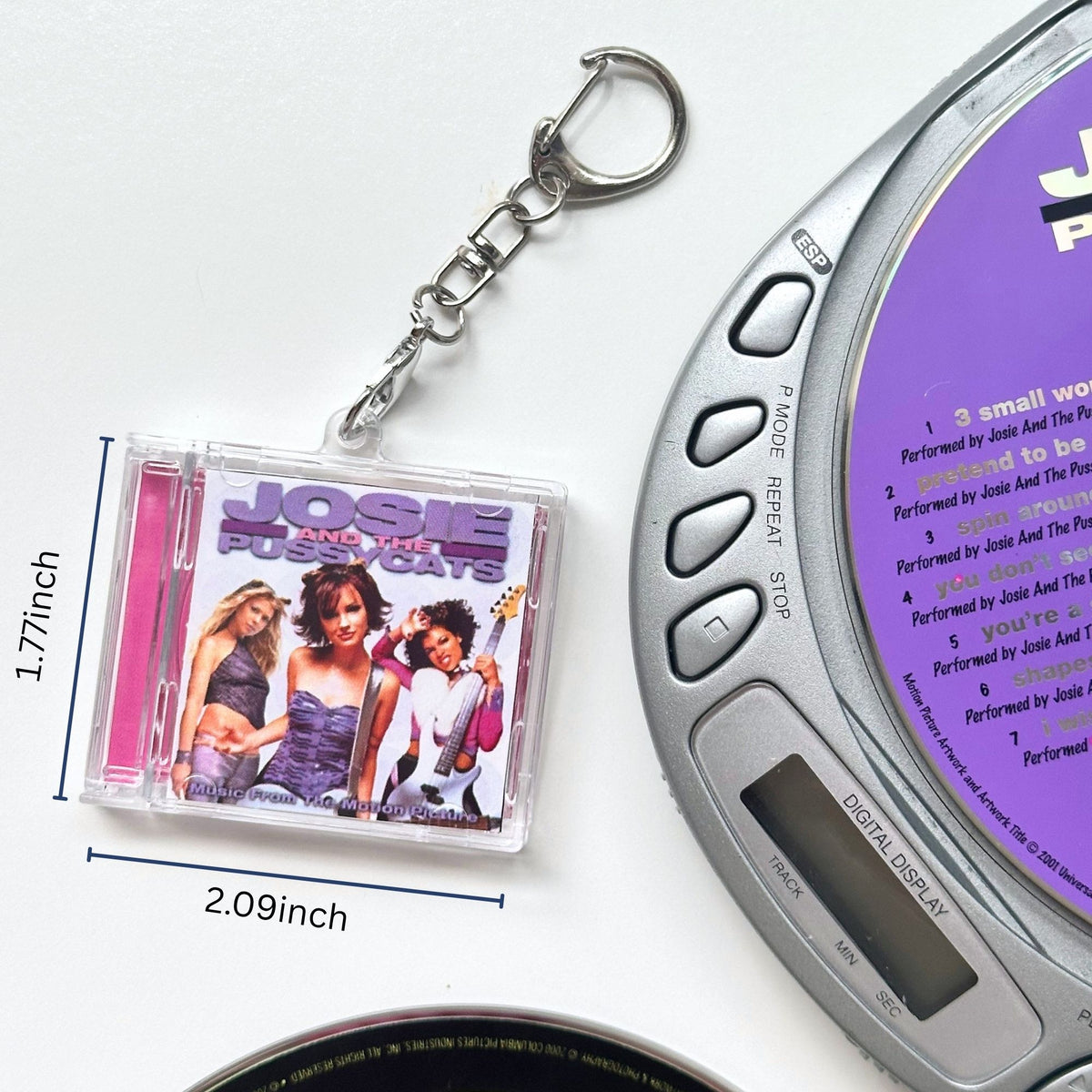 'Hit Clips' Mini CD Case Keychain - Josie & the Pussycats Soundtrack
