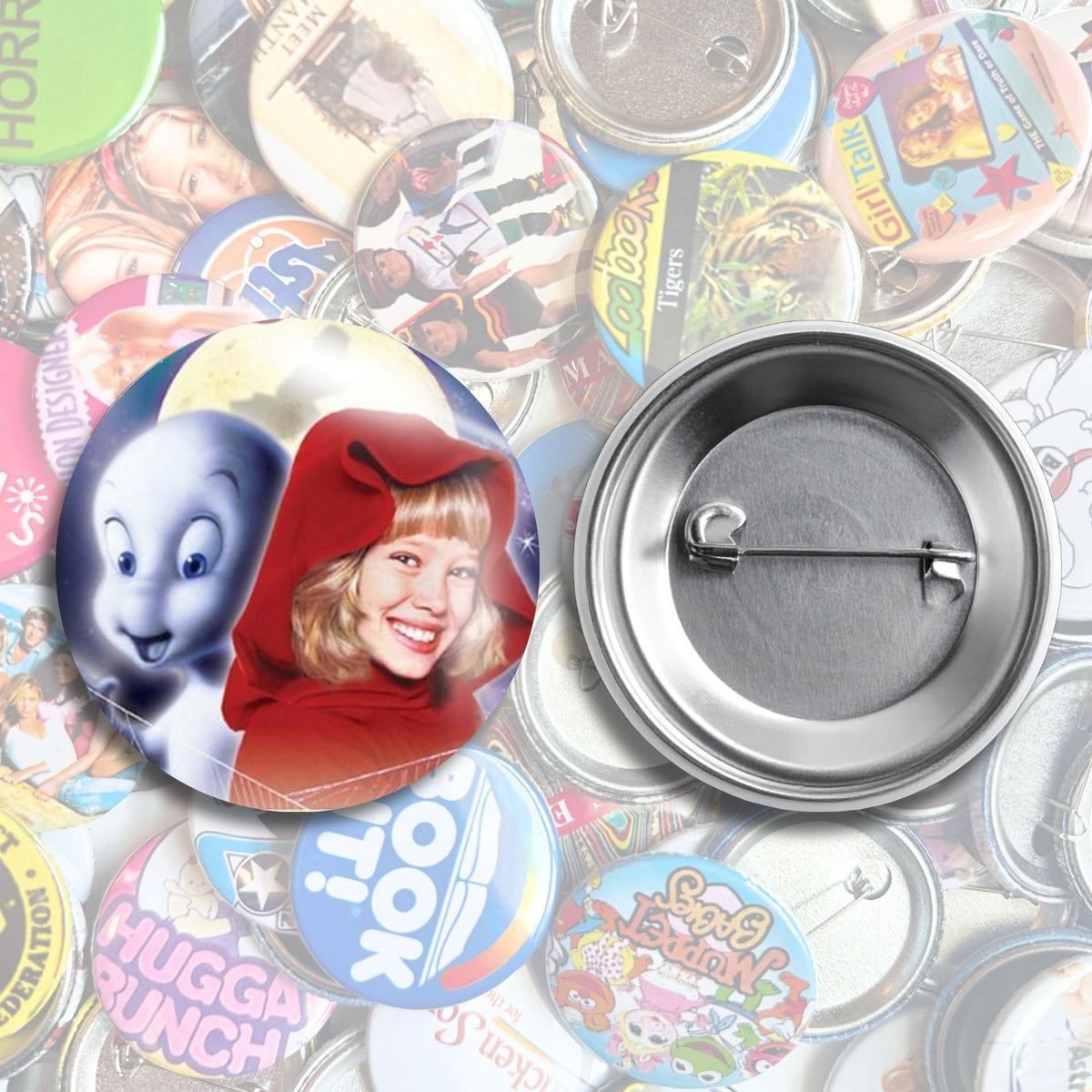 Nostalgic Halloween Pop Culture Pin Back Buttons