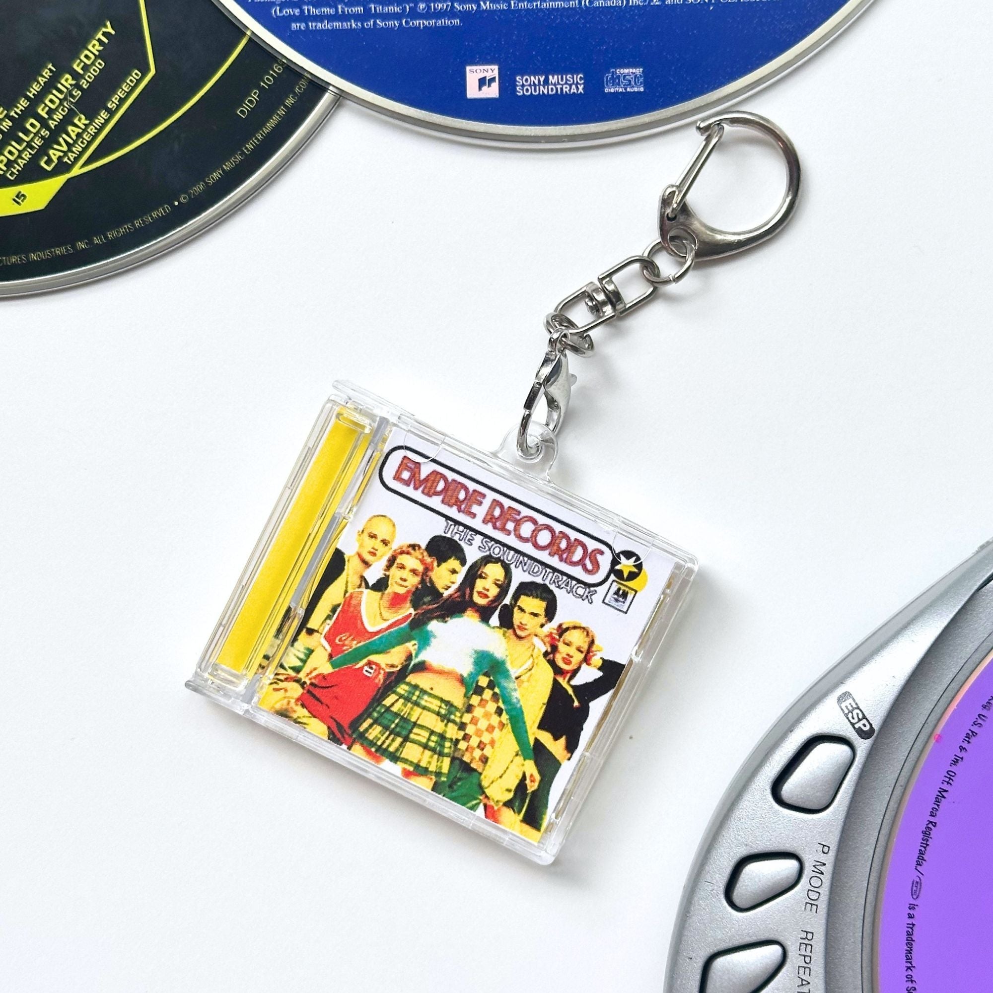 'Hit Clips' Mini CD Case Keychain - Empire Records Soundtrack
