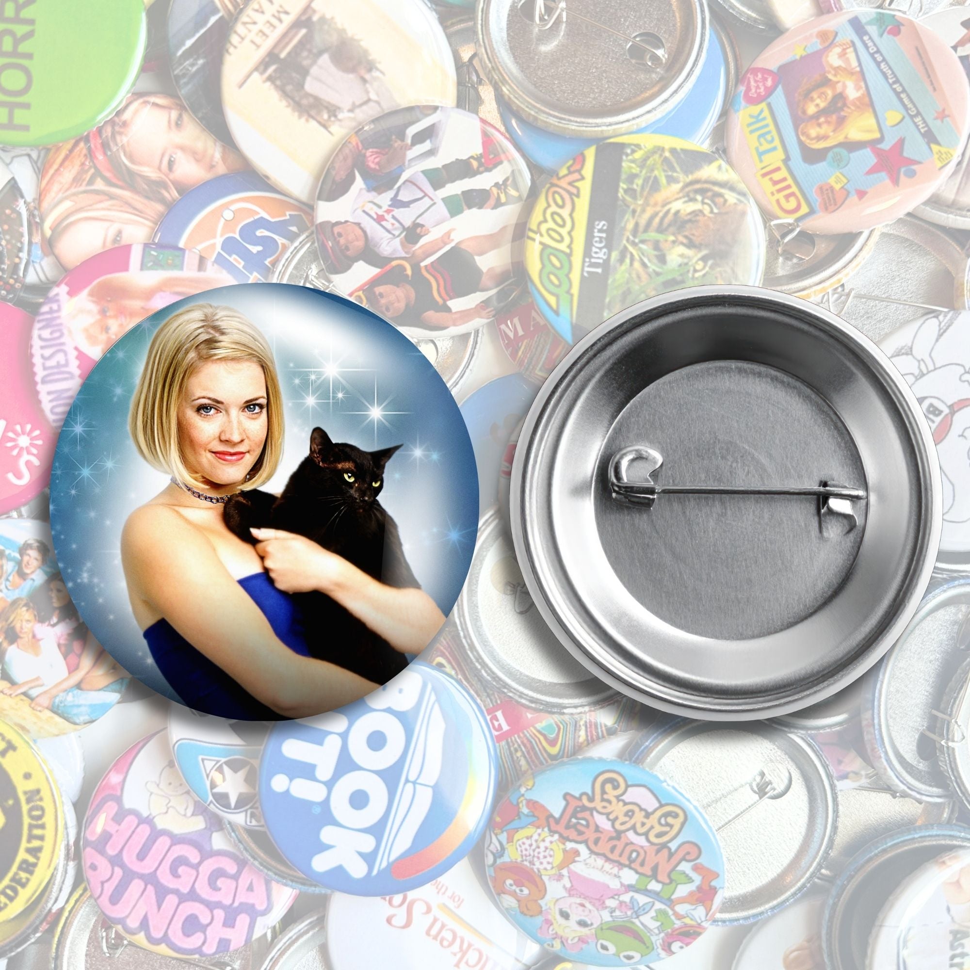 Nostalgic Halloween Pop Culture Pin Back Buttons
