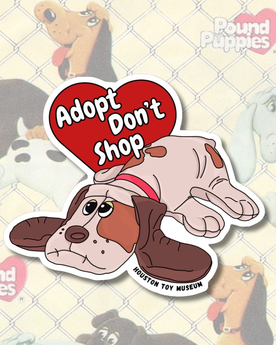 Pound Puppies "Adopt Don't Shop" Sticker