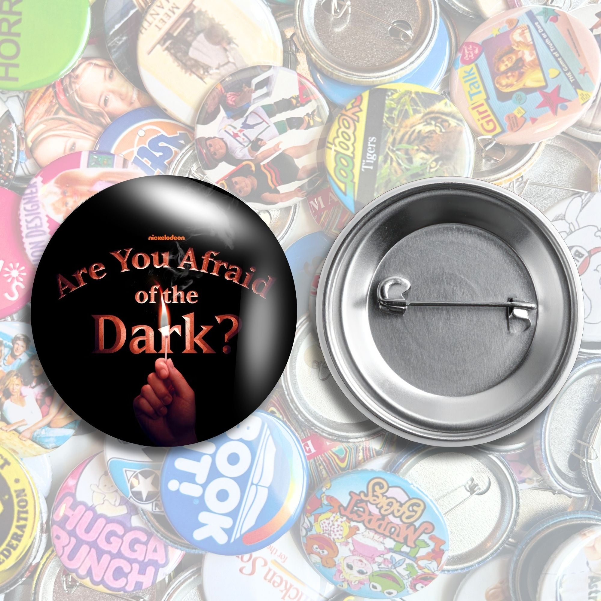 Nostalgic Halloween Pop Culture Pin Back Buttons