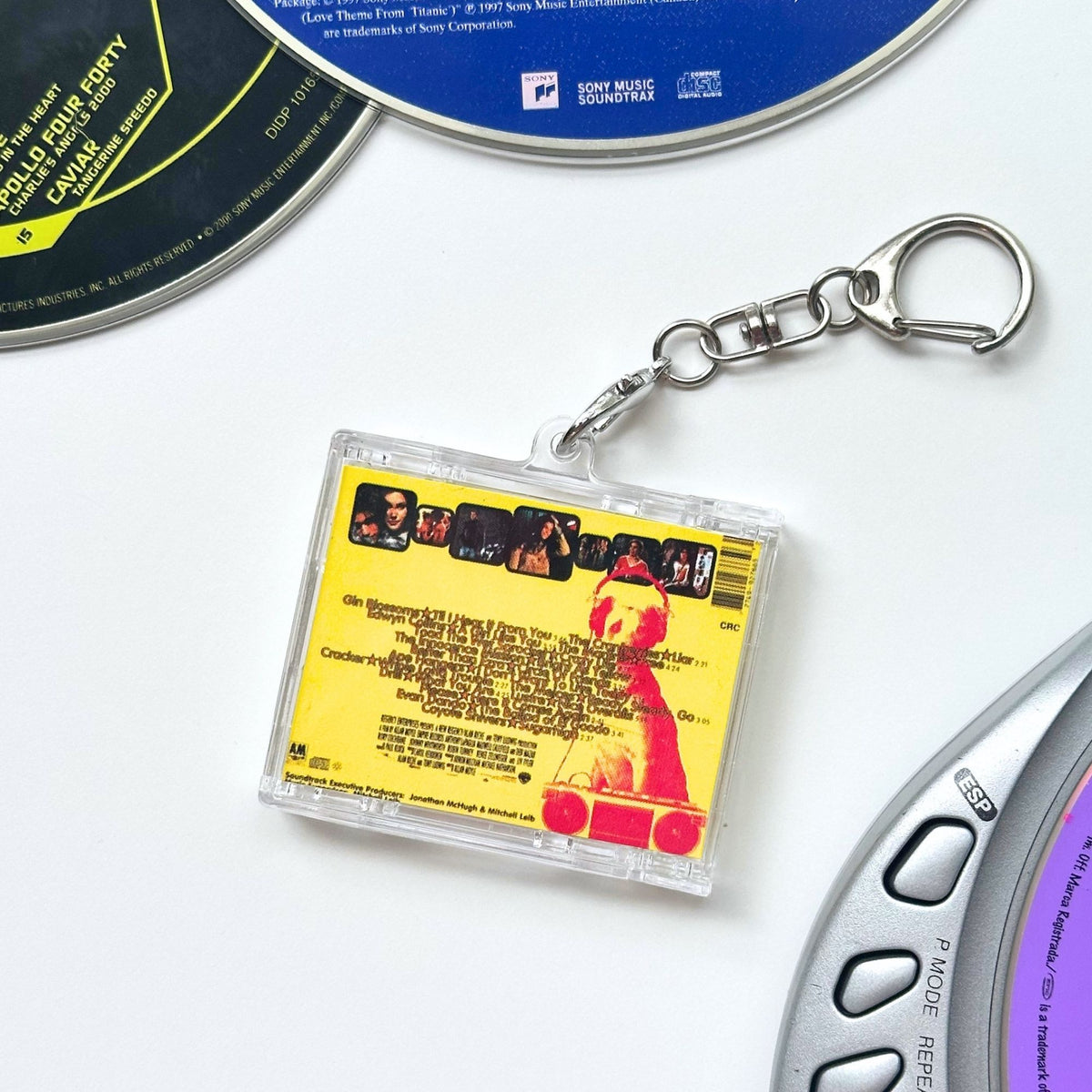 'Hit Clips' Mini CD Case Keychain - Empire Records Soundtrack