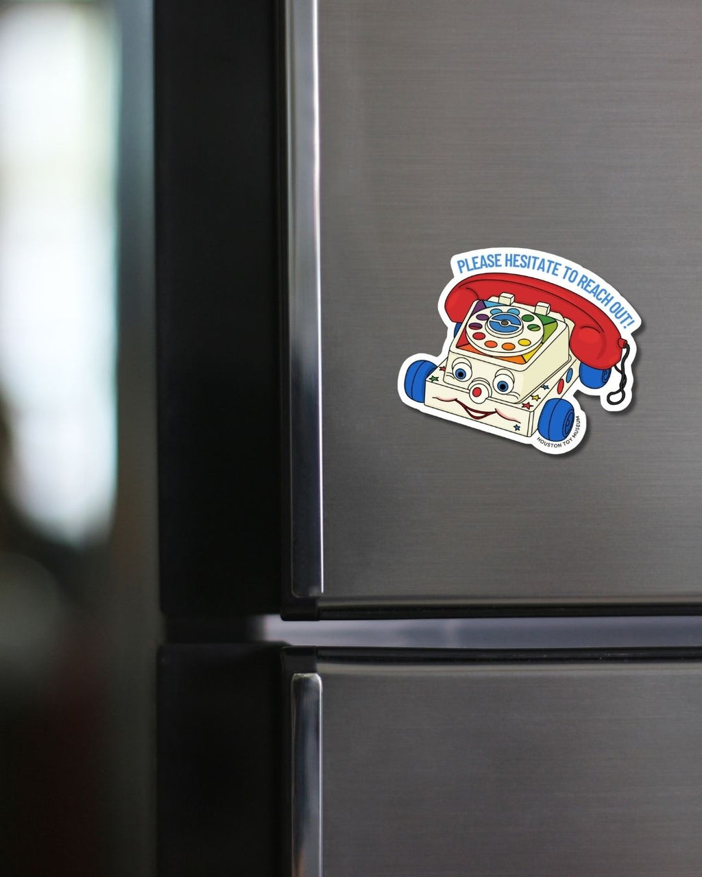 Chatter Phone "Please Hesitate to Reach Out" Die Cut Magnet