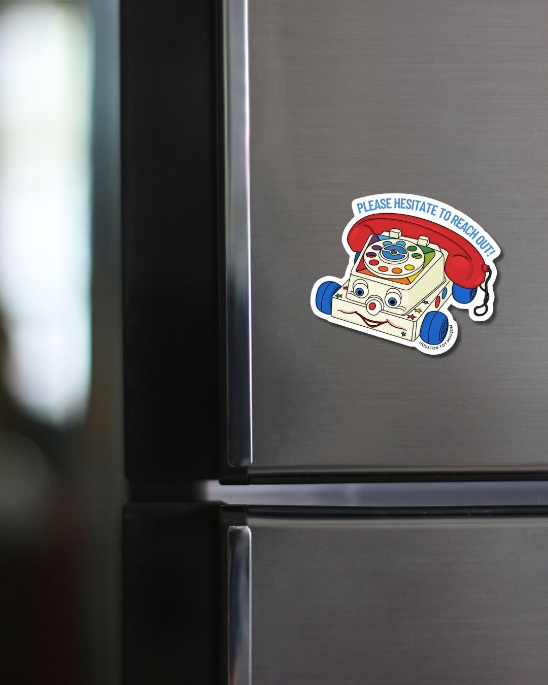 Chatter Phone "Please Hesitate to Reach Out" Die Cut Magnet