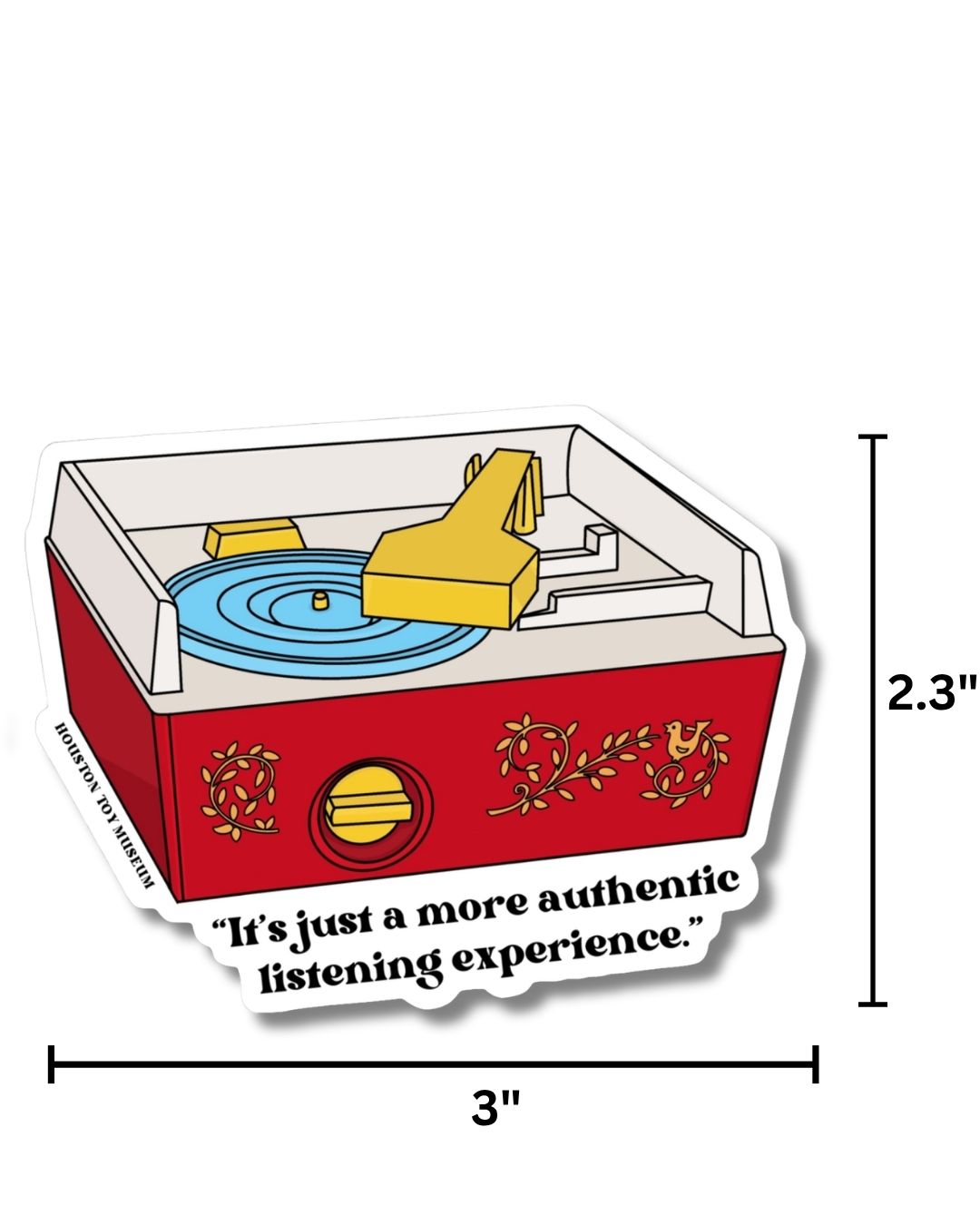 Classic Toy Record Player Sticker