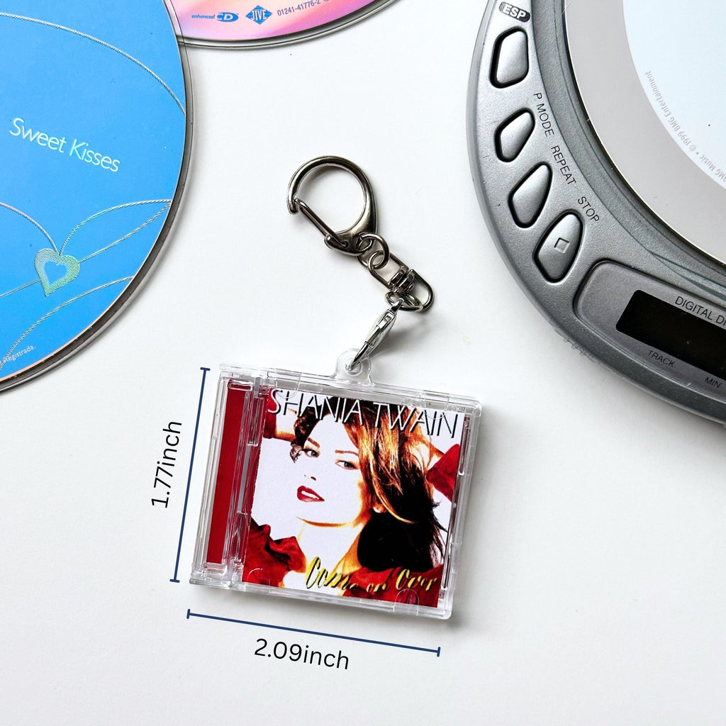 'Hit Clips' Mini CD Case Keychain - Shania Twain