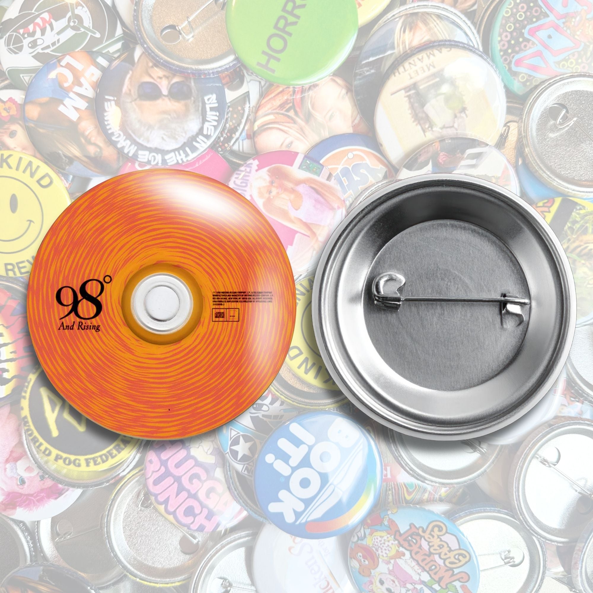 2000s Pop Music Nostalgia Pin Back Buttons