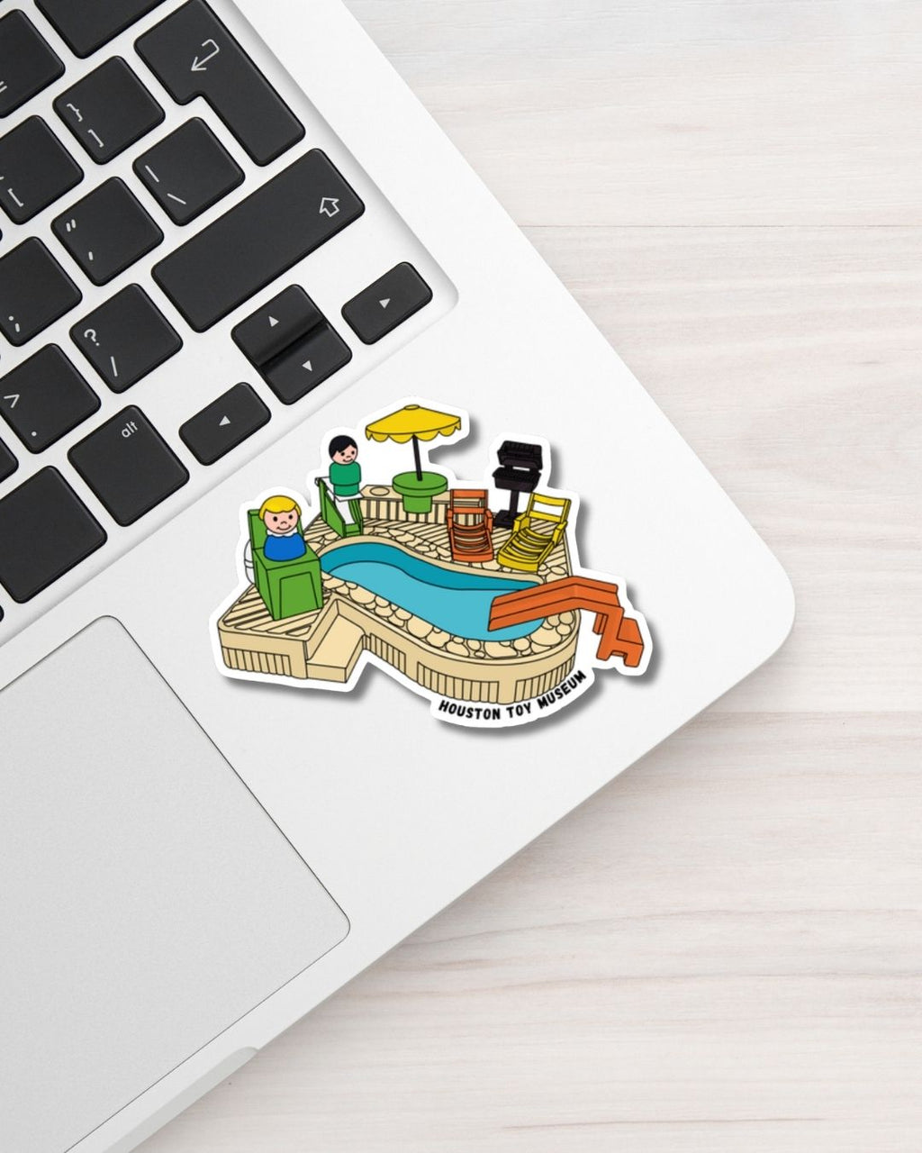 Classic Swimming Pool Toy Playset Vinyl Sticker