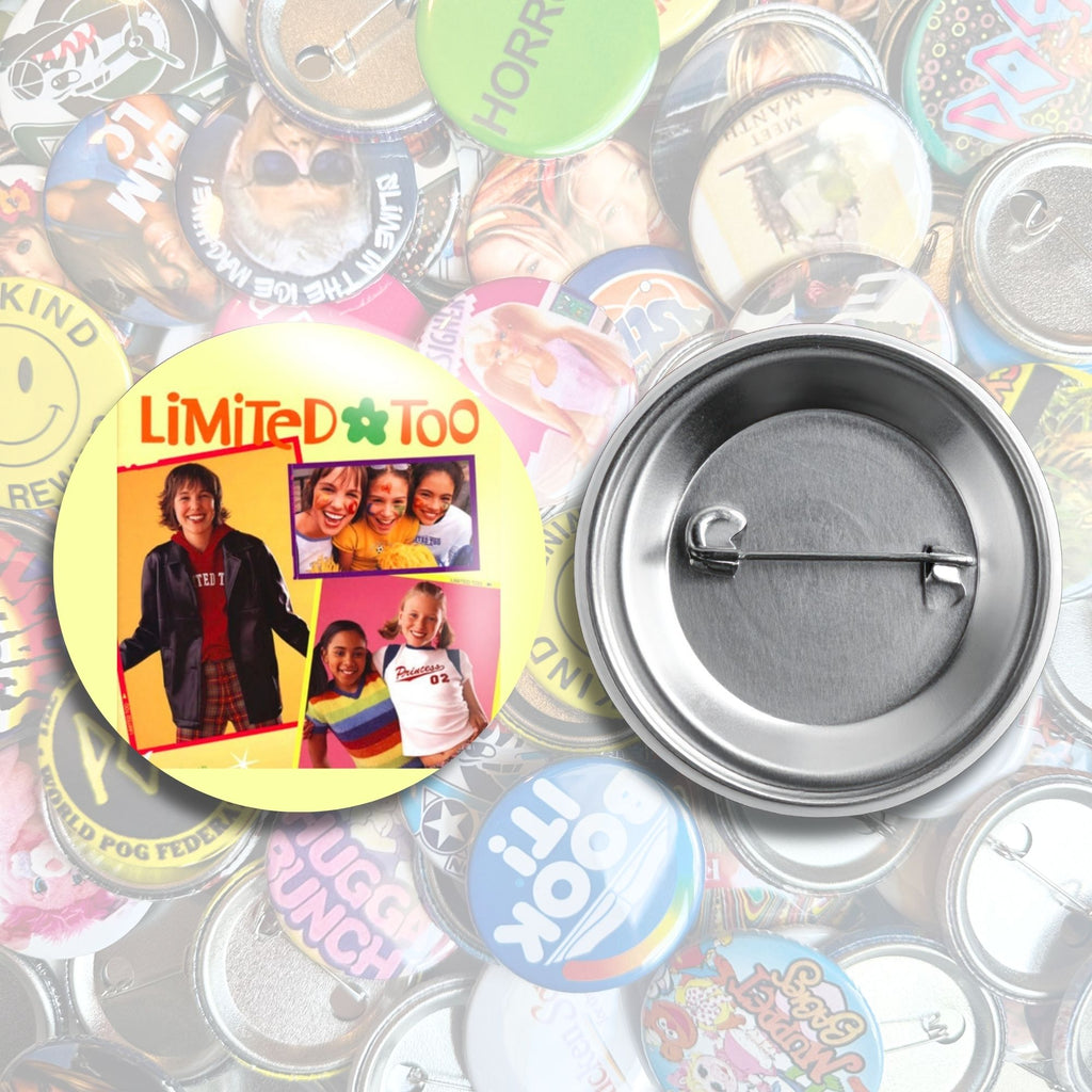 Nostalgic Pop Culture Brands Pin Back Buttons
