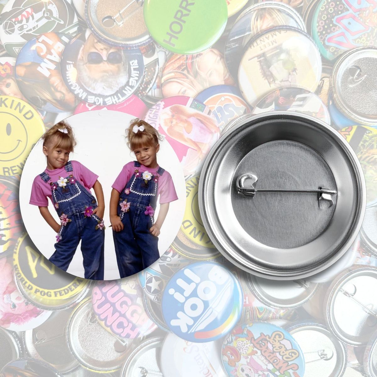 Mary-Kate & Ashley Nostalgic Pin Back Buttons