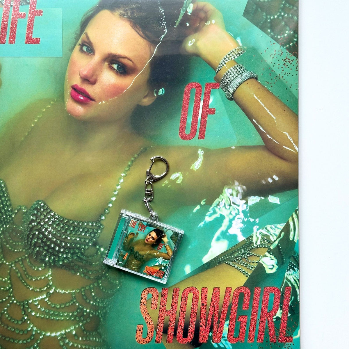 'Hit Clips' Mini CD Case Keychain - Taylor The Life of a Showgirl
