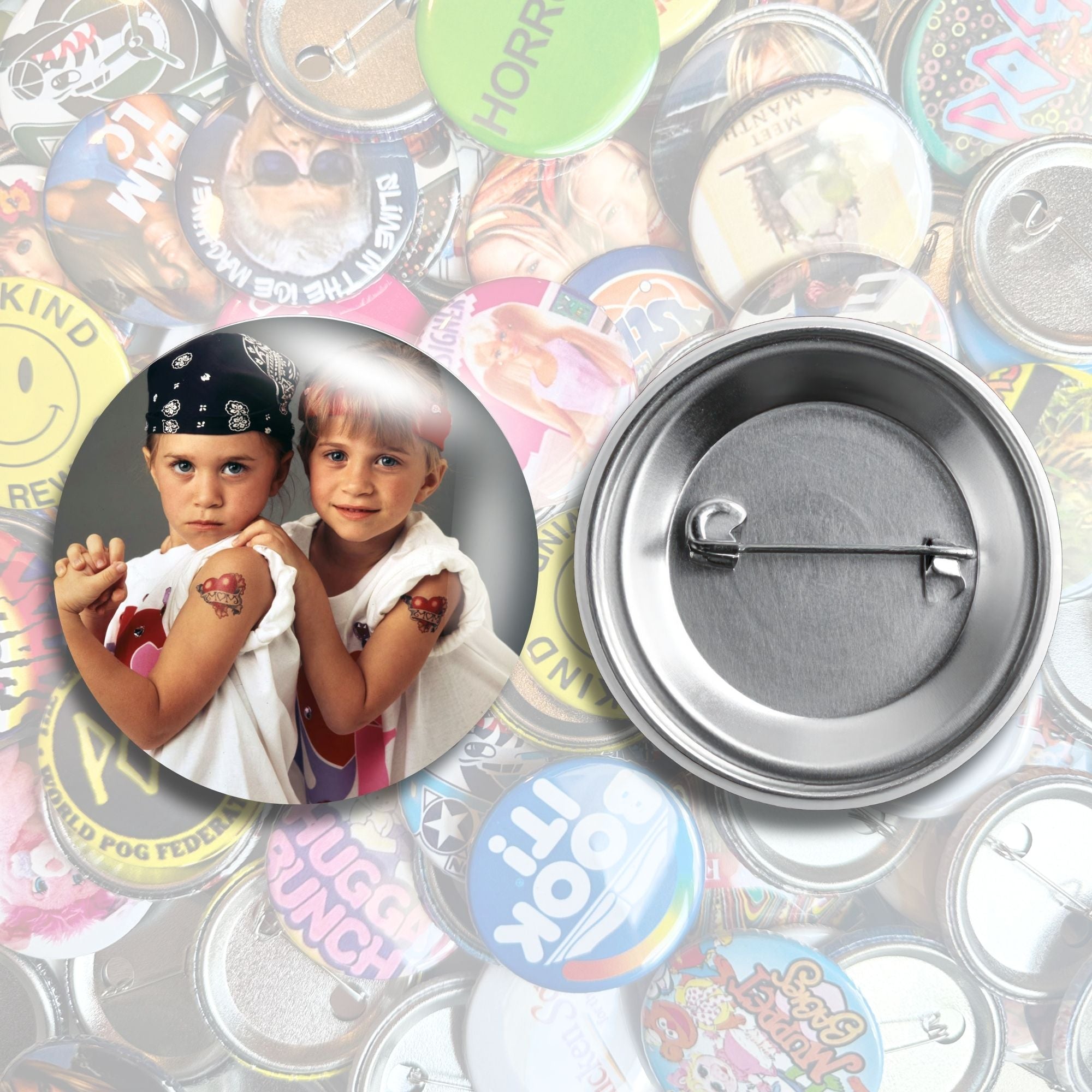 Mary-Kate & Ashley Nostalgic Pin Back Buttons