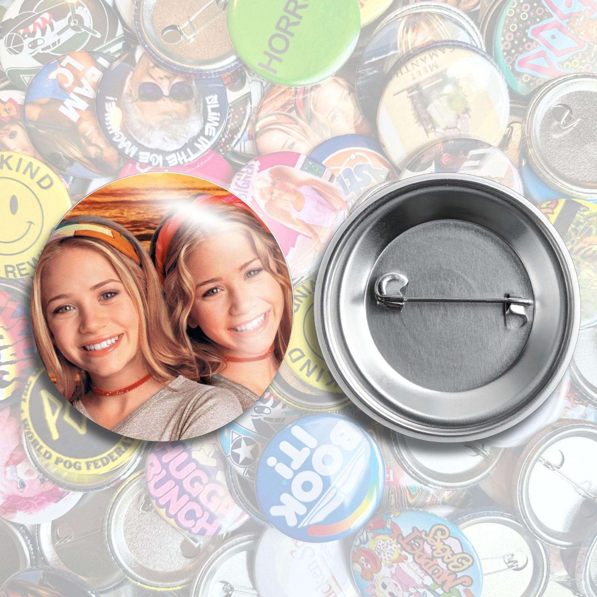 Mary-Kate & Ashley Nostalgic Pin Back Buttons