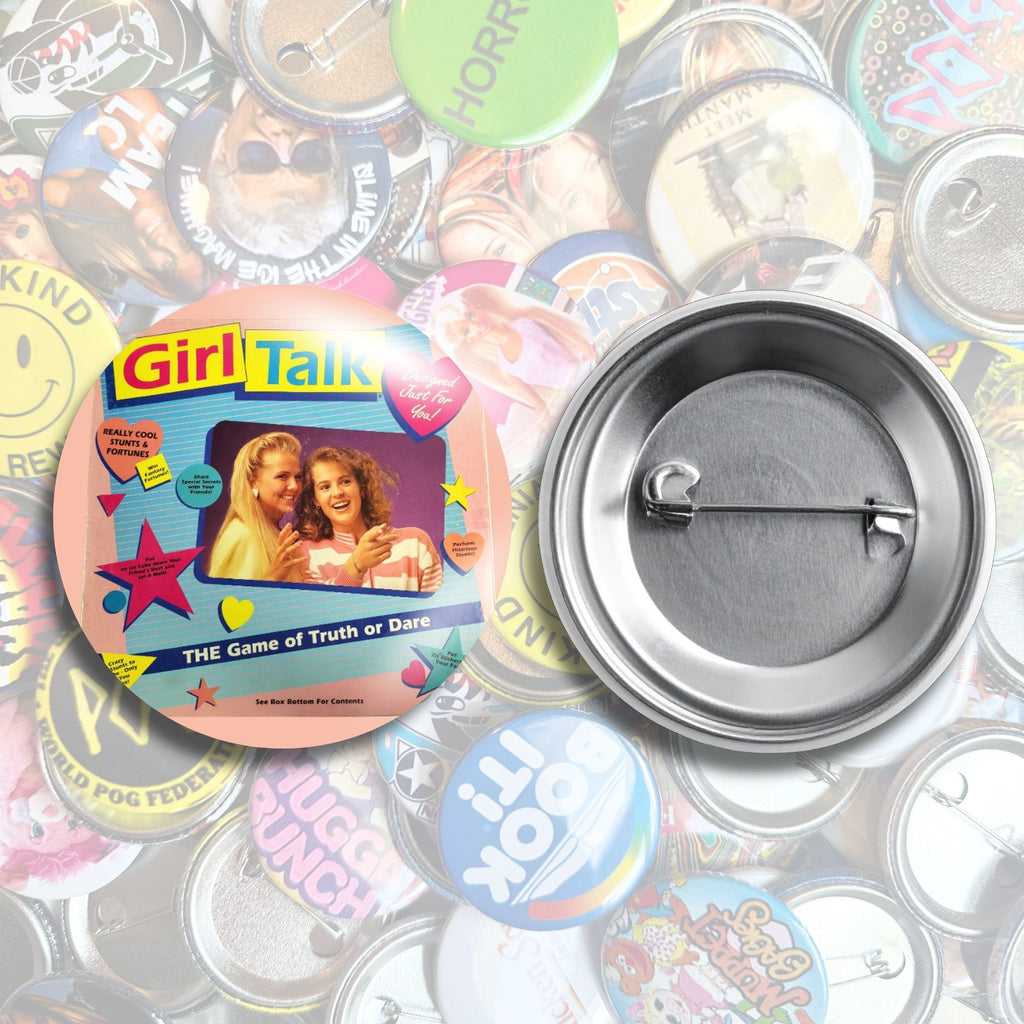 Nostalgic Pop Culture Brands Pin Back Buttons