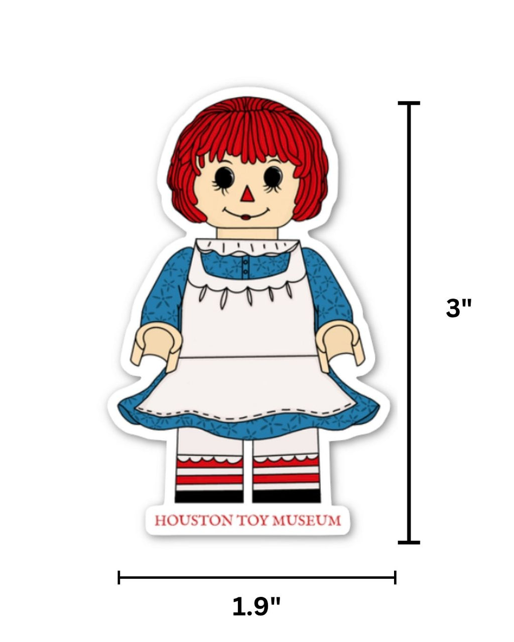 Raggedy Ann Mini Figure Sticker