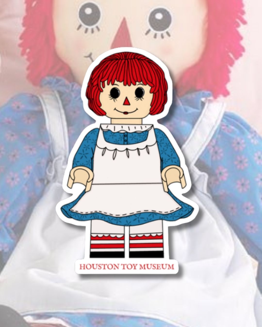 Raggedy Ann Mini Figure Sticker