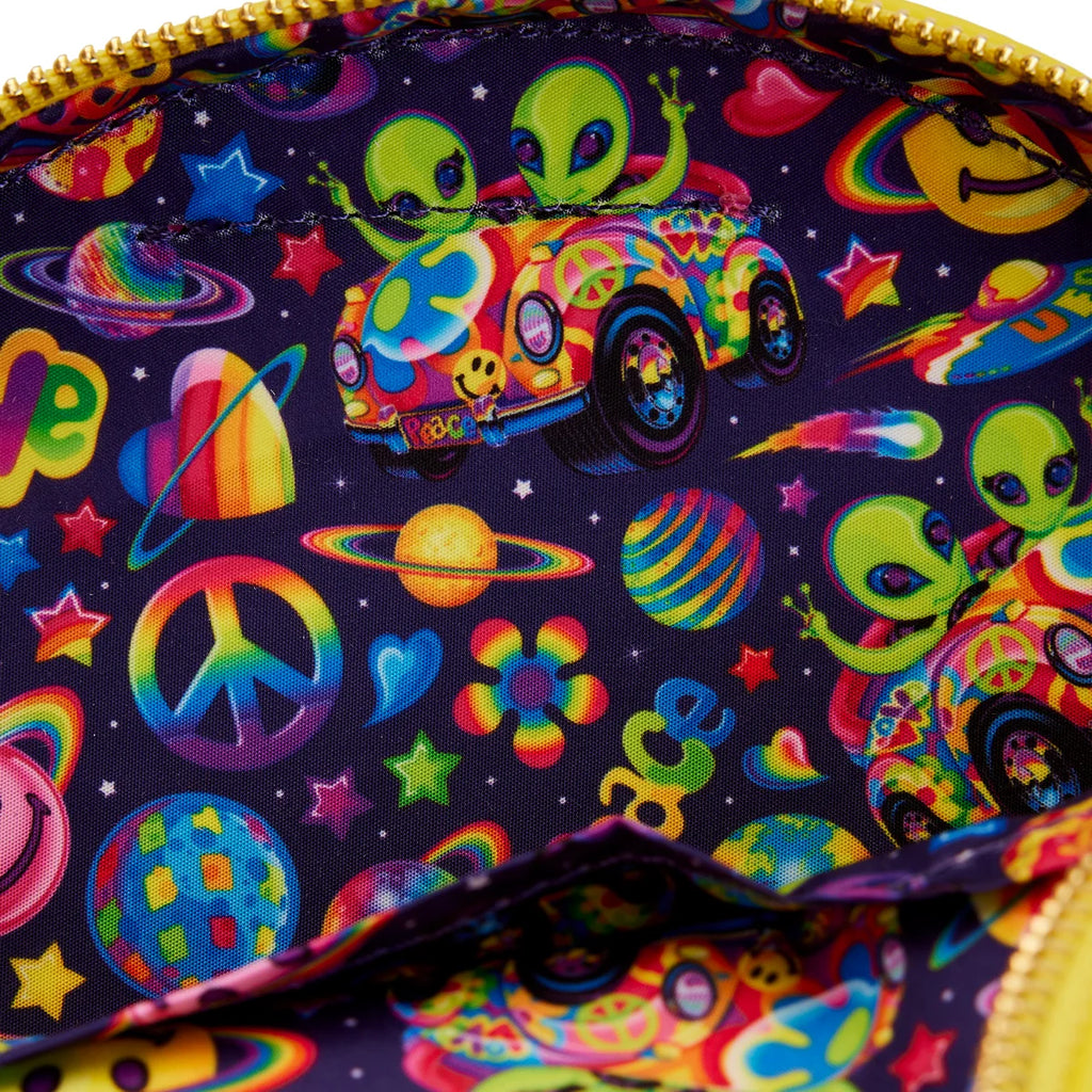 Loungefly x Lisa Frank Saturn Smiley Crossbody Bag
