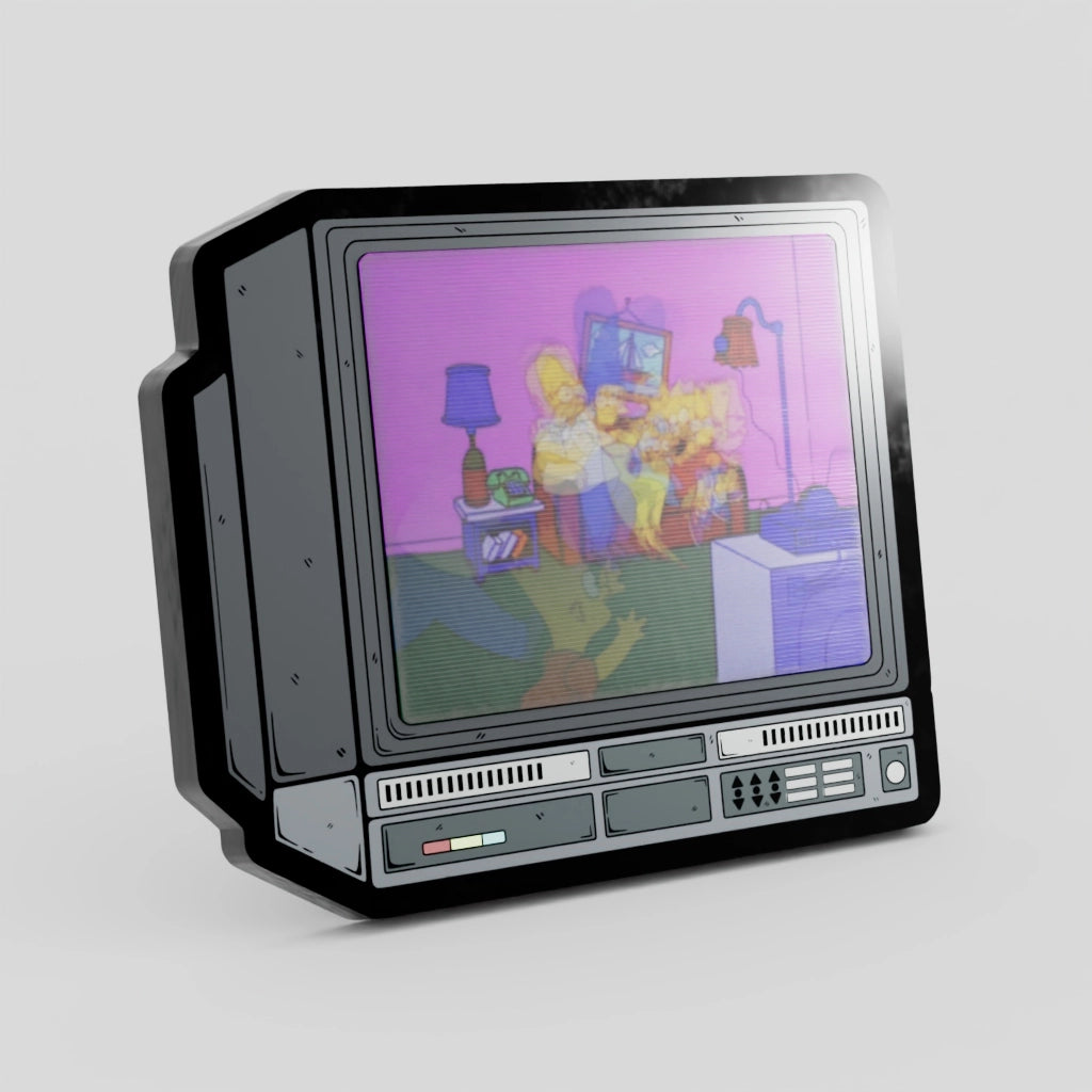 2.5" Lenticular the Simpsons Crtv Enamel Pin
