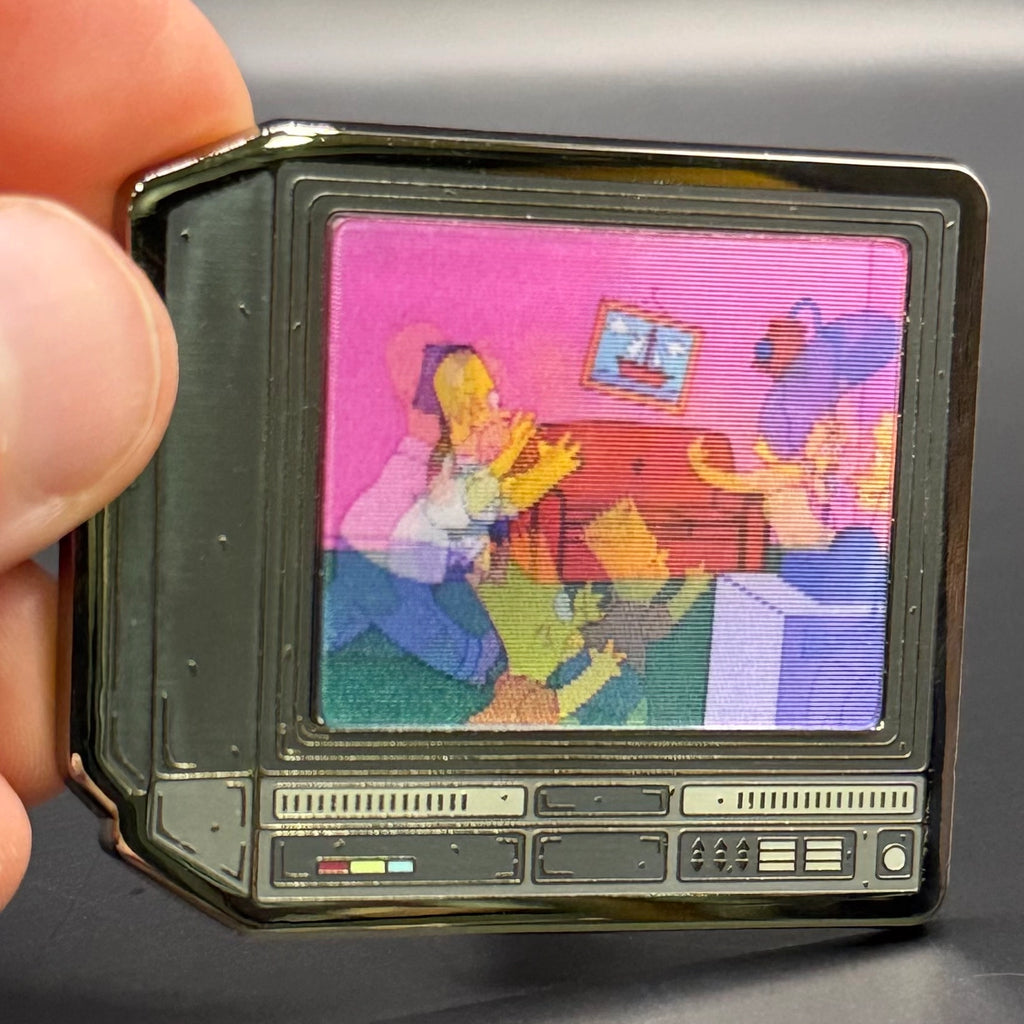 2.5" Lenticular the Simpsons Crtv Enamel Pin