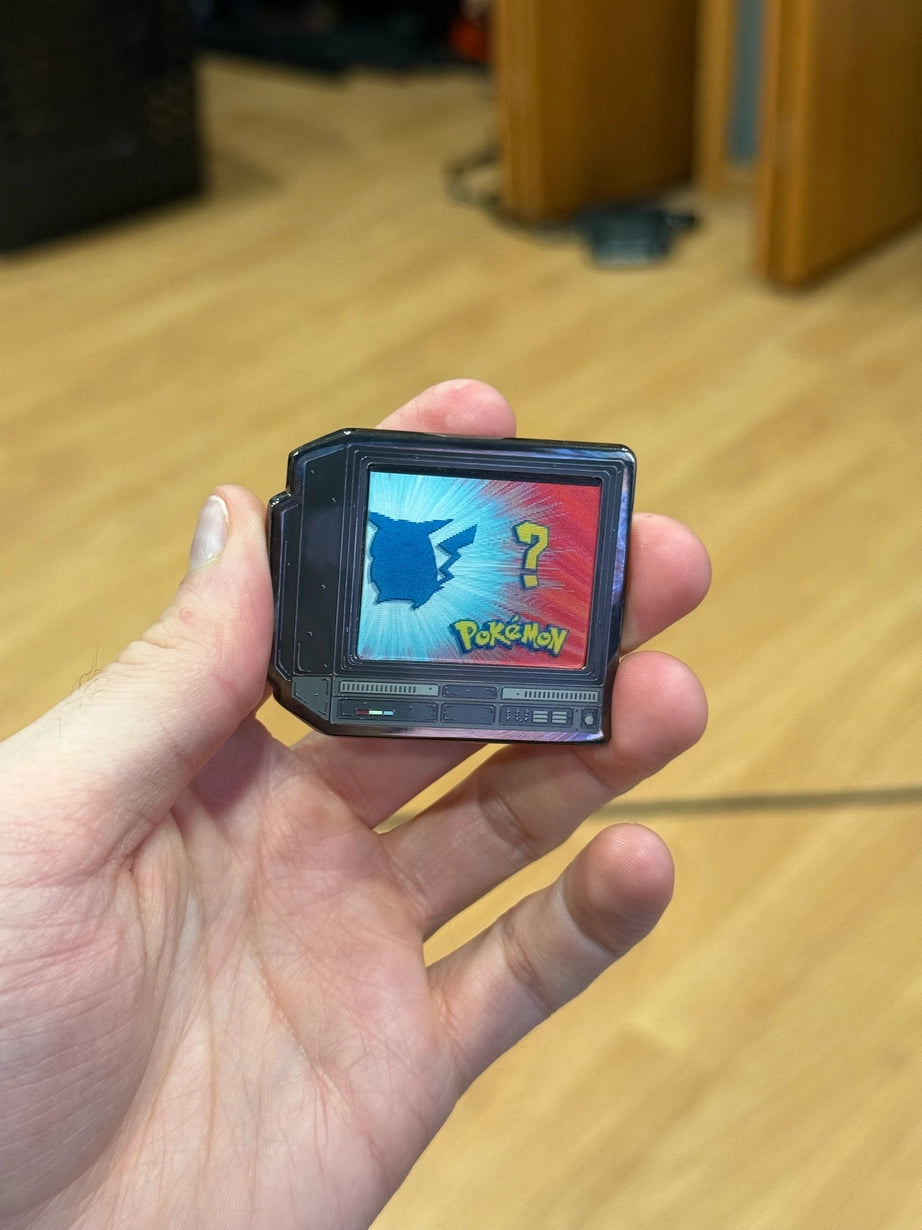 2.5" Lenticular Anime Whos That Pokemon Crtv Enamel Pin
