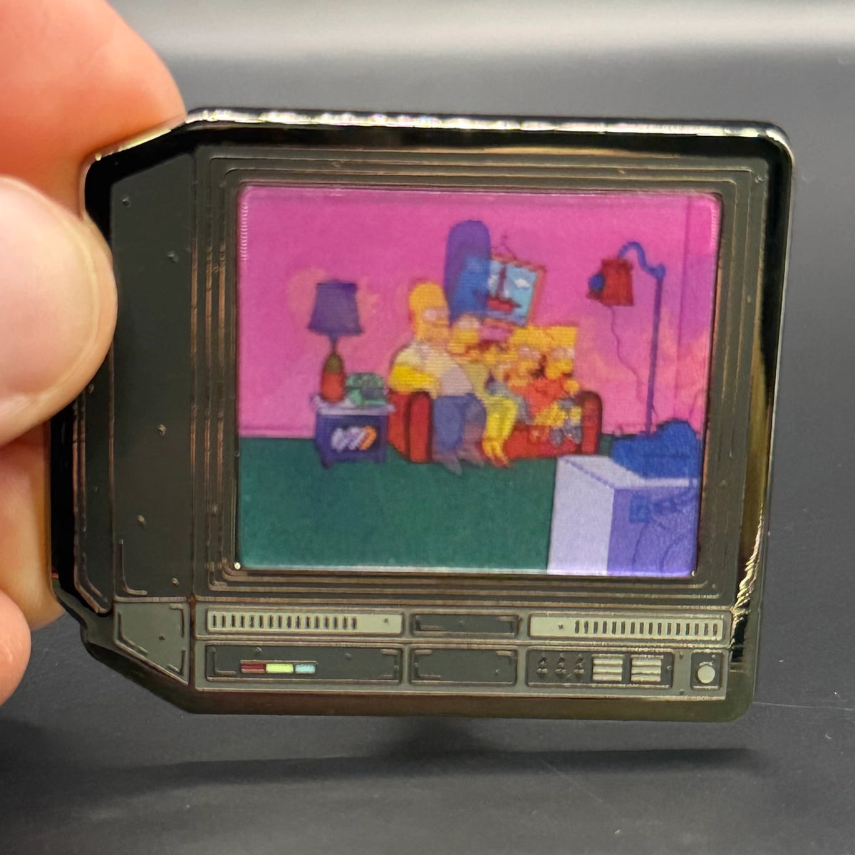 2.5" Lenticular the Simpsons Crtv Enamel Pin