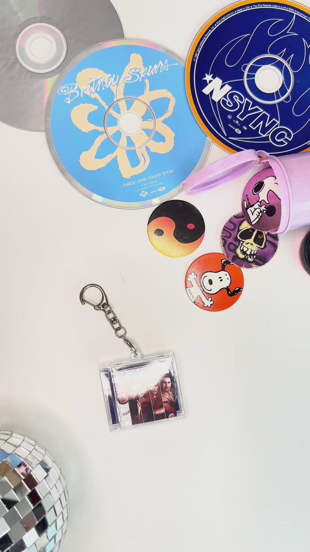 'Hit Clips' Mini CD Case Keychain - Halloween Soundtrack